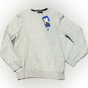Nautica Mens Sustainably Crafted Logo Hoodie Grey Heather M main image 0